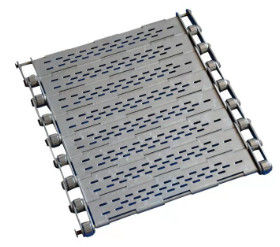 ποιότητας  Punched Wire Mesh Conveyor Belt Stainless Steel Chain Plate With Baffle Εργοστάσιο