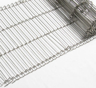ποιότητας  Flat Flex 304 Stainless Steel Food Conveyor Belt Wire Mesh Εργοστάσιο