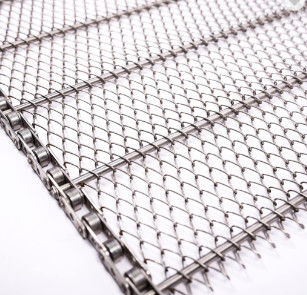 ποιότητας  High Temperature Resistance Chain Drive Flat Flex Belt Wire Mesh for Conveyor Εργοστάσιο
