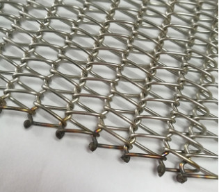 0.5mm4mm ισορροπημένος σπειροειδής μεταφορέας ζωνών πλέγματος καλωδίων SS για το φούρνο σηράγγων αρτοποιείων
