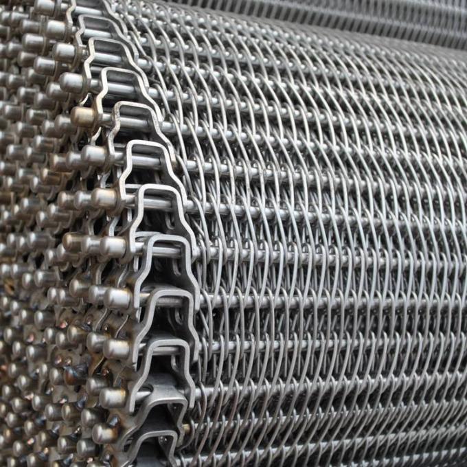 SUS316L φορητό καλώδιο πλέγματος επεξεργασίας ζωνών μεταφορέων ανοξείδωτου 12